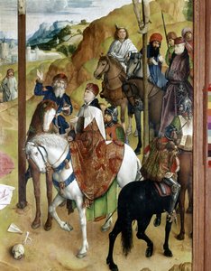 Tríptico de la Crucifixión de Gante de Joos van Gent (fl.1460 75)
