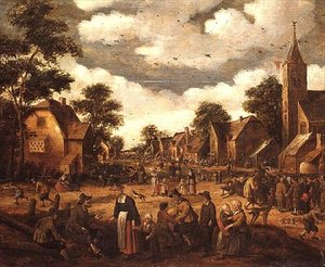 Escena de pueblo