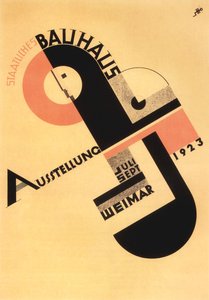 Exposición Bauhaus. Postal, 1923 de Joost Schmidt