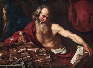 San Jerónimo en su Celda, 1654 de Joost Van de Hamme