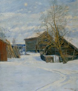 Casa en un Paisaje de Invierno de Jorgen Sorensen