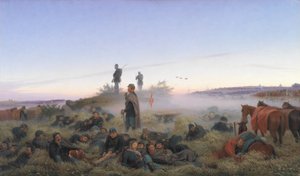 La mañana después de la batalla de Isted 25 de julio de 1850 de Jorgen Valentin Sonne