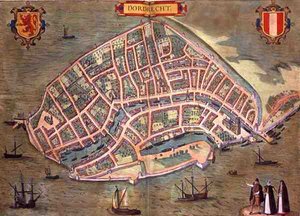 Mapa de Dordrecht, de 