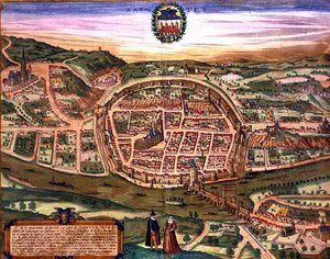 Mapa de Saintes, de 