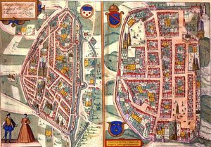 Mapas de Chartres y Dunois, de 