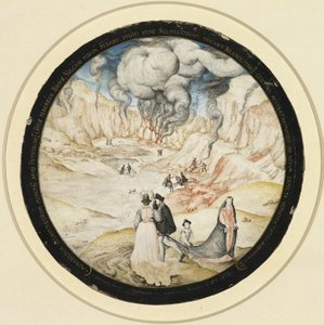 Los baños de azufre de la Solfatara cerca de Pozzuoli de Joris Hoefnagel