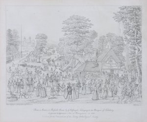 Fiesta en Horseydown, c.1590 de Joris Hoefnagel
