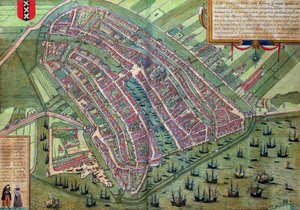 Mapa de Ámsterdam, de 
