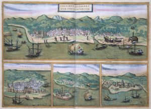 Mapa de Calicut, de 
