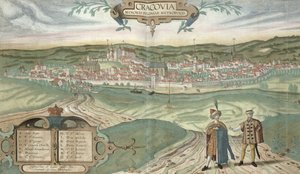 Mapa de Cracovia, de 
