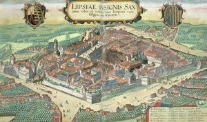 Mapa de Leipzig, de 
