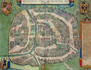 Mapa de Moscú, de 