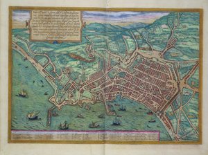 Mapa de Nápoles, de 