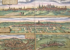 Mapa de Nuremberg, Ulm y Salzburgo, de 