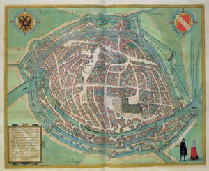 Mapa de Estrasburgo, de 