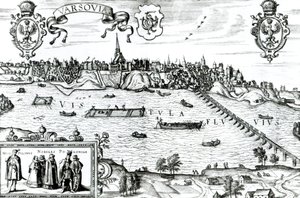 Mapa de Varsovia, de 