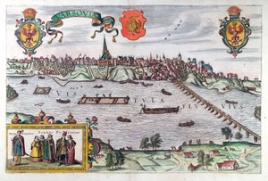 Mapa de Varsovia, de 