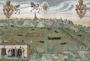 Mapa de Varsovia, de 