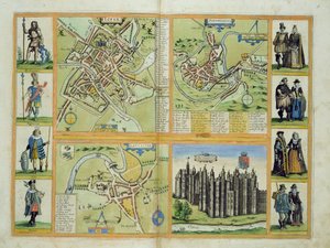 Mapas de York, Shrewsbury, Lancaster y Richmond, de 