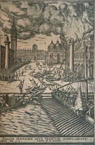 El incendio del Palacio Ducal, 1578, 1925