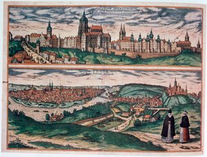 Vista de Praga, c1572 de Joris Hoefnagel