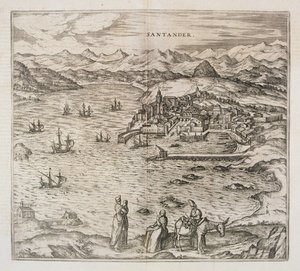 Vista de Santander de Joris Hoefnagel