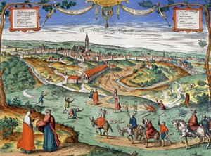 Vista de Sevilla, c.1550 (grabado)