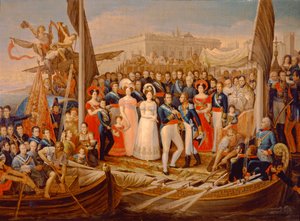 Desembarco de Fernando VII en el Puerto de Santa María, siglo XIX
