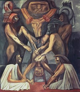 Antiguo Sacrificio Humano. de La Epopeya de la Civilización Americana