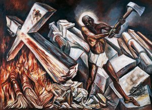 Cristo destruye su cruz