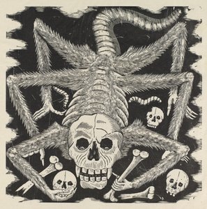 Calavera huertista, c.1914, impreso 1930 de José Guadalupe Posada