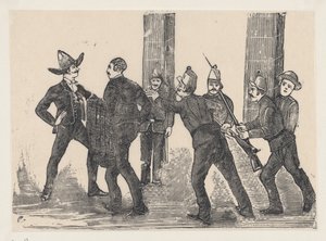 Ejecución de Jesús Bruno Martínez, 1892 de José Guadalupe Posada