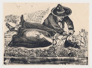 Francisco Guerrero, el chaleco y asesino, asesinando a una mujer