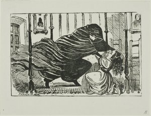 Ilustración para una historia de José Guadalupe Posada
