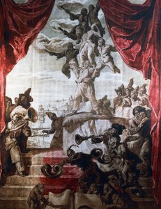 Decoración del salón de baile del Hotel Wandel de París, siglo XX (fresco) de José María Sert
