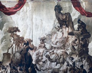 Decoración del salón de baile del Hotel Wandel de París, siglo XX (fresco)