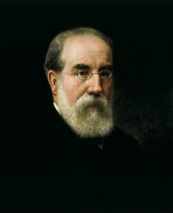 Retrato de Francisco Pi i Margall (1824-1901) Estadista y escritor español (1824-1901) de José Sánchez Pescador