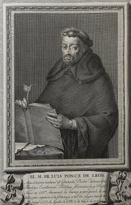 Barcelón, Juan (1739-1801). Retrato de Fray Luis de León. 1791. (36 x 23