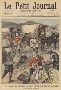 Ambulancias indias trabajando durante la Guerra de los Bóer