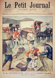 La guerra en el Transvaal: ambulancias indias, portada de Le Petit Journal, 17 de diciembre de 1899