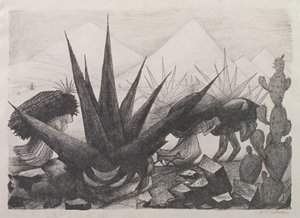 Los indios y las plantas de Magney de José Clemente Orozco