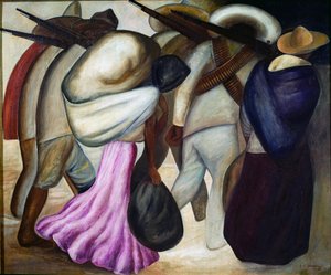 Las soldaderas Los Soldados. pintura de José Clemente Orozco (1883-1949) 1926 Ciudad de México, Museo de Arte Moderno