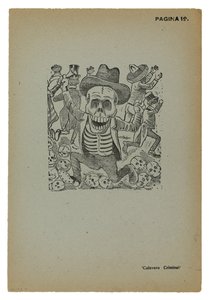 Calavera criminal de José Guadalupe Posada
