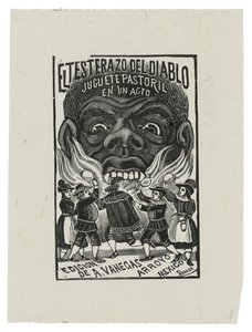El testarazo del diablo, c.1900, impreso en 1942 de José Guadalupe Posada