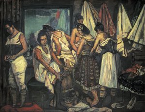 GUTIERREZ SOLANA, José (1886-1945). Las coristas. 1925 (óleo sobre lienzo)