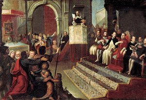 San Vicente Ferrer durante el Compromiso de Caspe de 1412