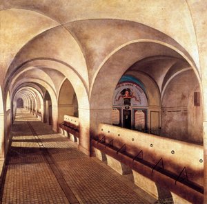 Las caballerizas del castillo de San Fernando de Figuieres, asediado por los franceses en 1809, durante la Guerra de la Independencia española (1808-1814), la puerta de la izquierda es la de la prisión de Mariano Álvarez de Castro (1749-1810), oficial y go de Jose Lafita y Blanco