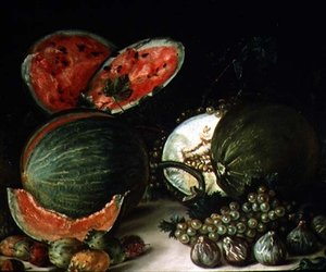 131-0059641 Bodegón con melones de agua