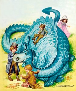 The Gentle Dragon (litografía en color)