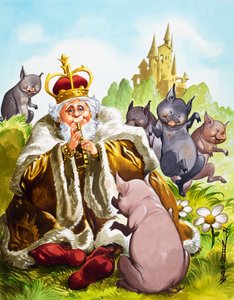 El silbato mágico (gouache sobre papel)